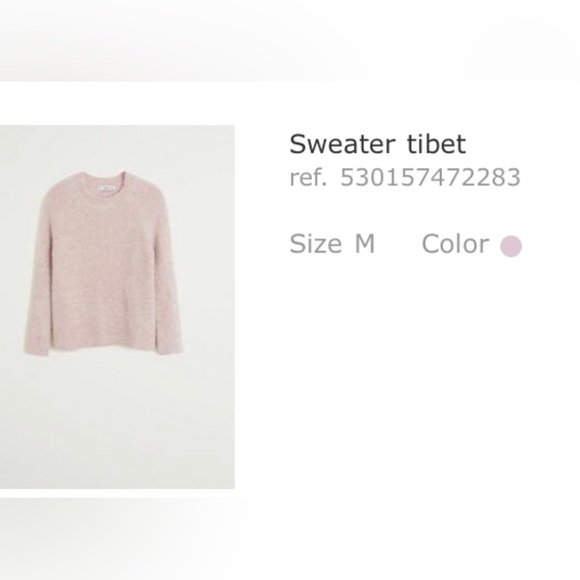 MANGO Blush Textured Crew-neck Sweater - Picture 4 of 4